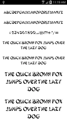 Free Fonts 50 Pack 7 android App screenshot 1